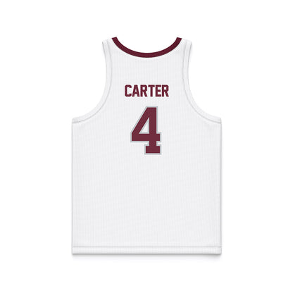 Mississippi State - NCAA Women's Basketball : Jessika Carter - White Basketball Jersey-1