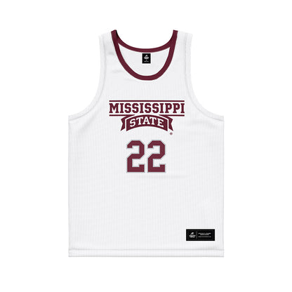 Mississippi State - NCAA Women's Basketball : Nataliyah Gray - White Basketball Jersey-0