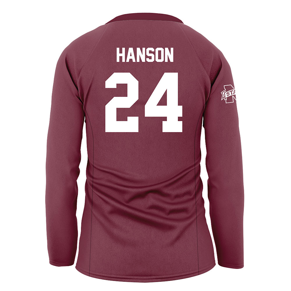 Mississippi State - NCAA Women's Volleyball : Cayley Hanson - Maroon Volleyball Jersey-1