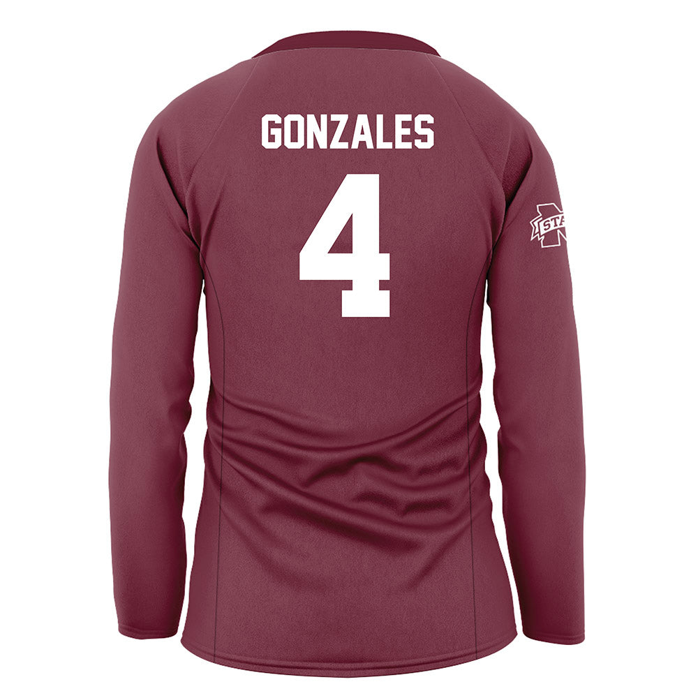 Mississippi State - NCAA Women's Volleyball : Zoe Gonzales - Maroon Volleyball Jersey-1