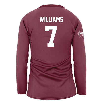 Mississippi State - NCAA Women's Volleyball : Laura Williams - Maroon Volleyball Jersey-1
