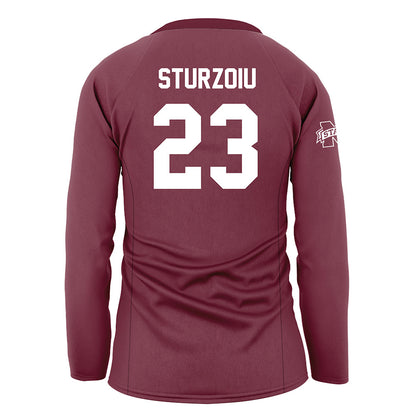 Mississippi State - NCAA Women's Volleyball : Ashley Sturzoiu - Maroon Volleyball Jersey-1