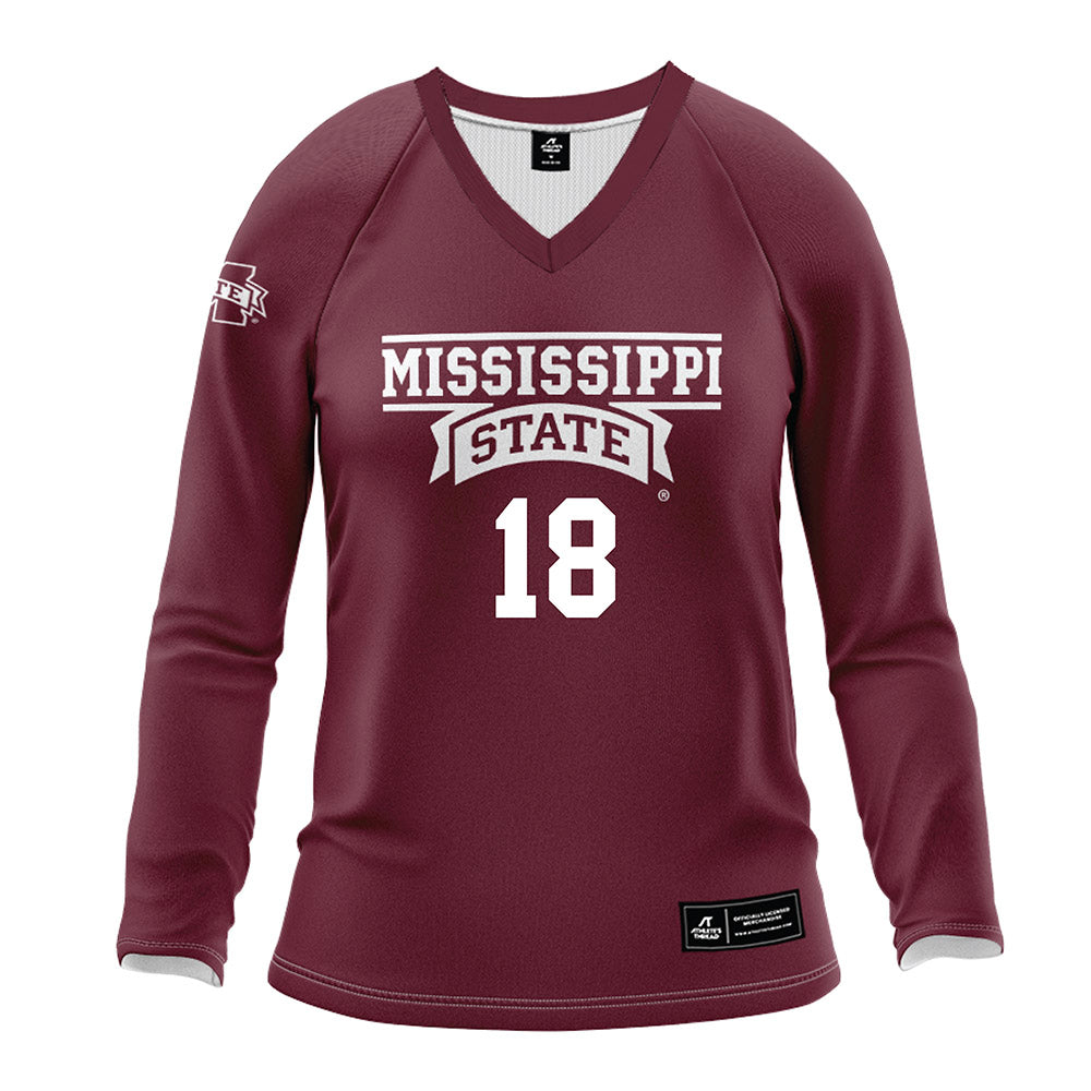 Mississippi State - NCAA Women's Volleyball : Lauren Myrick - Maroon Volleyball Jersey-0