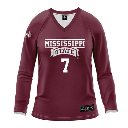 Mississippi State - NCAA Women's Volleyball : Laura Williams - Maroon Volleyball Jersey-0