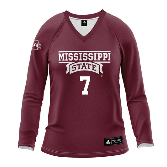 Mississippi State - NCAA Women's Volleyball : Laura Williams - Maroon Volleyball Jersey-0