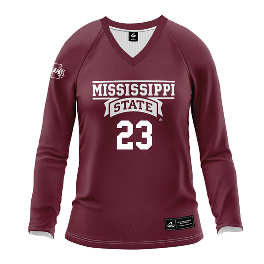 Mississippi State - NCAA Women's Volleyball : Ashley Sturzoiu - Maroon Volleyball Jersey-0