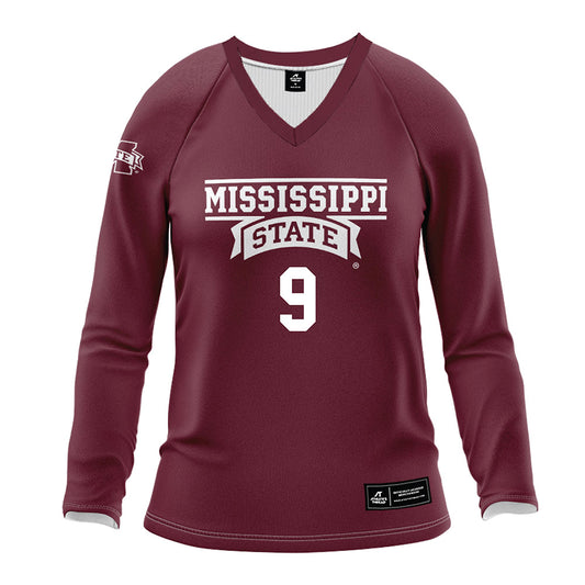 Mississippi State - NCAA Women's Volleyball : Bre Perrin - Maroon Volleyball Jersey-0