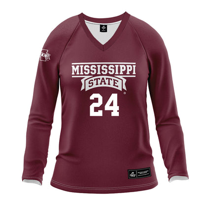 Mississippi State - NCAA Women's Volleyball : Cayley Hanson - Maroon Volleyball Jersey-0