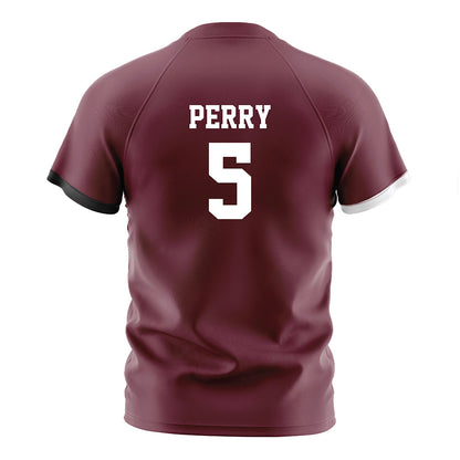 Mississippi State - NCAA Women's Soccer : ally perry - Maroon Soccer Jersey-1