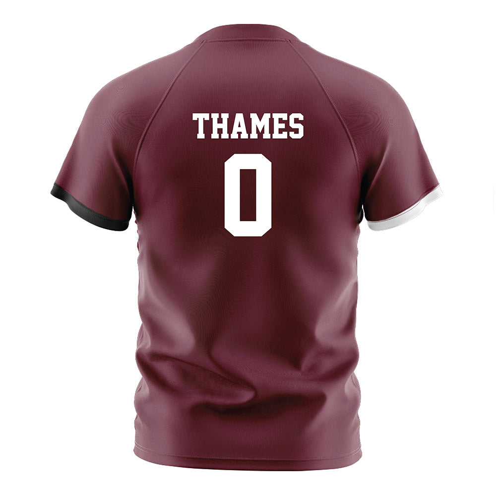 Mississippi State - NCAA Women's Soccer : Taylor Thames - Maroon Soccer Jersey-1