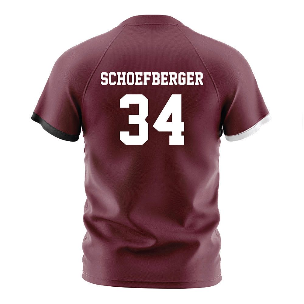 Mississippi State - NCAA Women's Soccer : Naila Schoefberger - Maroon Soccer Jersey-1