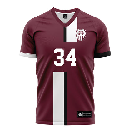 Mississippi State - NCAA Women's Soccer : Naila Schoefberger - Maroon Soccer Jersey-0