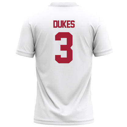 Alabama - Football Alumni : Jeffrey Dukes - White Football Jersey