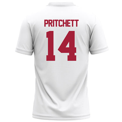 Alabama - NCAA Football : Marshall Pritchett - White Football Jersey-1