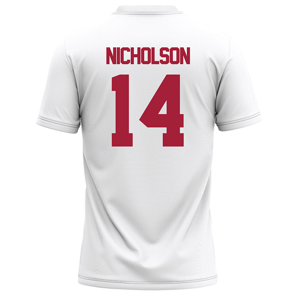 Alabama - NCAA Football : Graham Nicholson - White Football Jersey