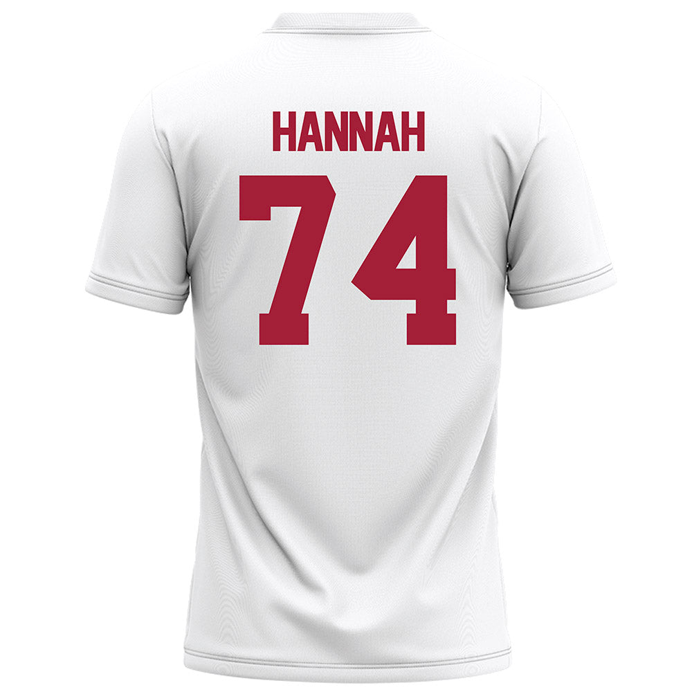 Alabama - Football Alumni : David Hannah - White Football Jersey