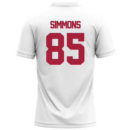 Alabama - Football Alumni : Jim Simmons - White Football Jersey