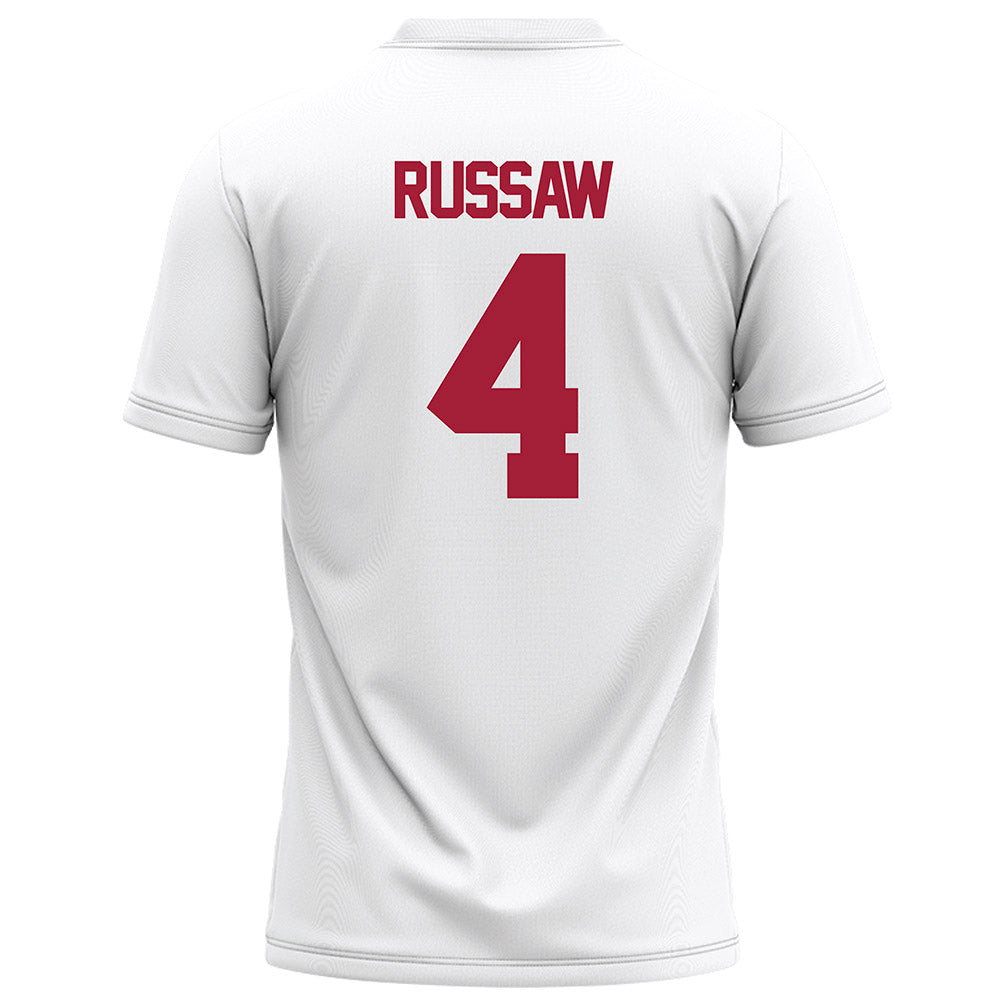 Alabama - NCAA Football : Qua Russaw - White Football Jersey