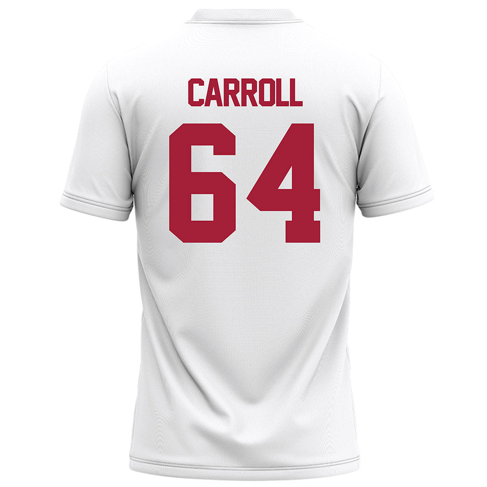 Alabama - NCAA Football : Michael Carroll - White Football Jersey-1