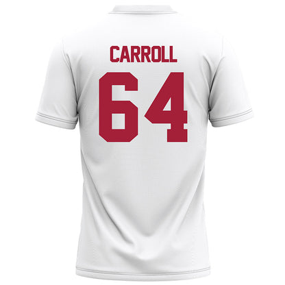 Alabama - NCAA Football : Michael Carroll - White Football Jersey-1