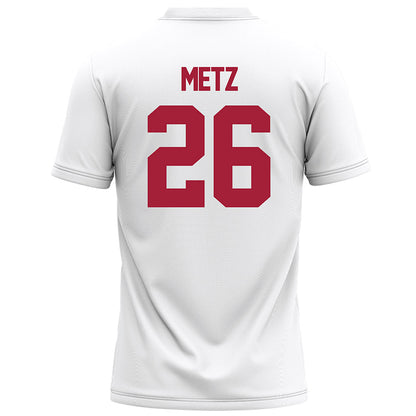 Alabama - NCAA Football : Luke Metz - White Football Jersey-1