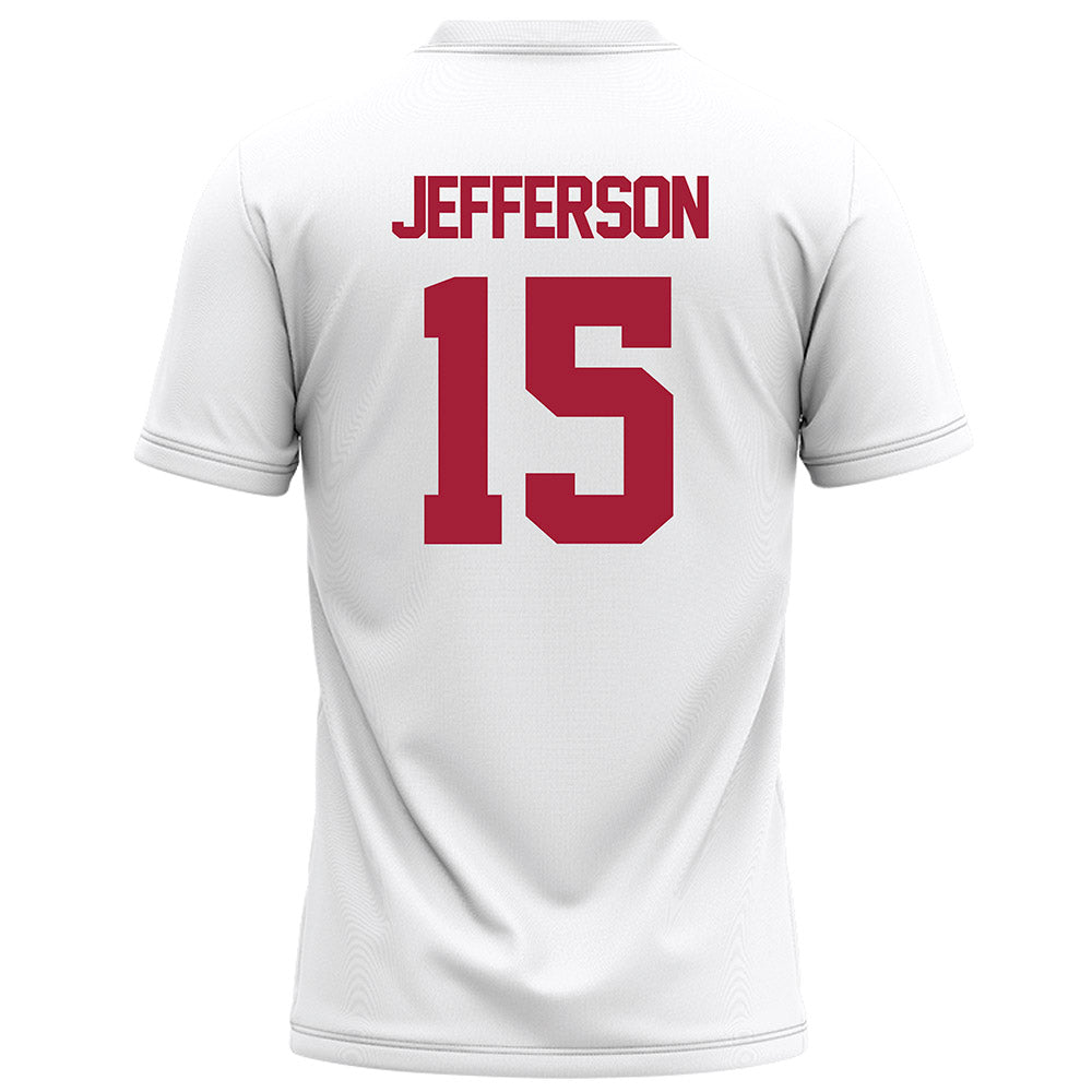 Alabama - NCAA Football : Justin Jefferson - White Football Jersey