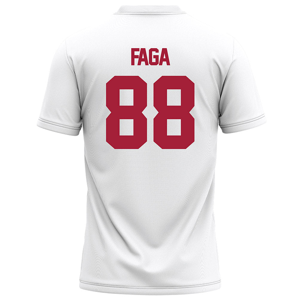 Alabama - NCAA Football : Isaia Faga - White Football Jersey