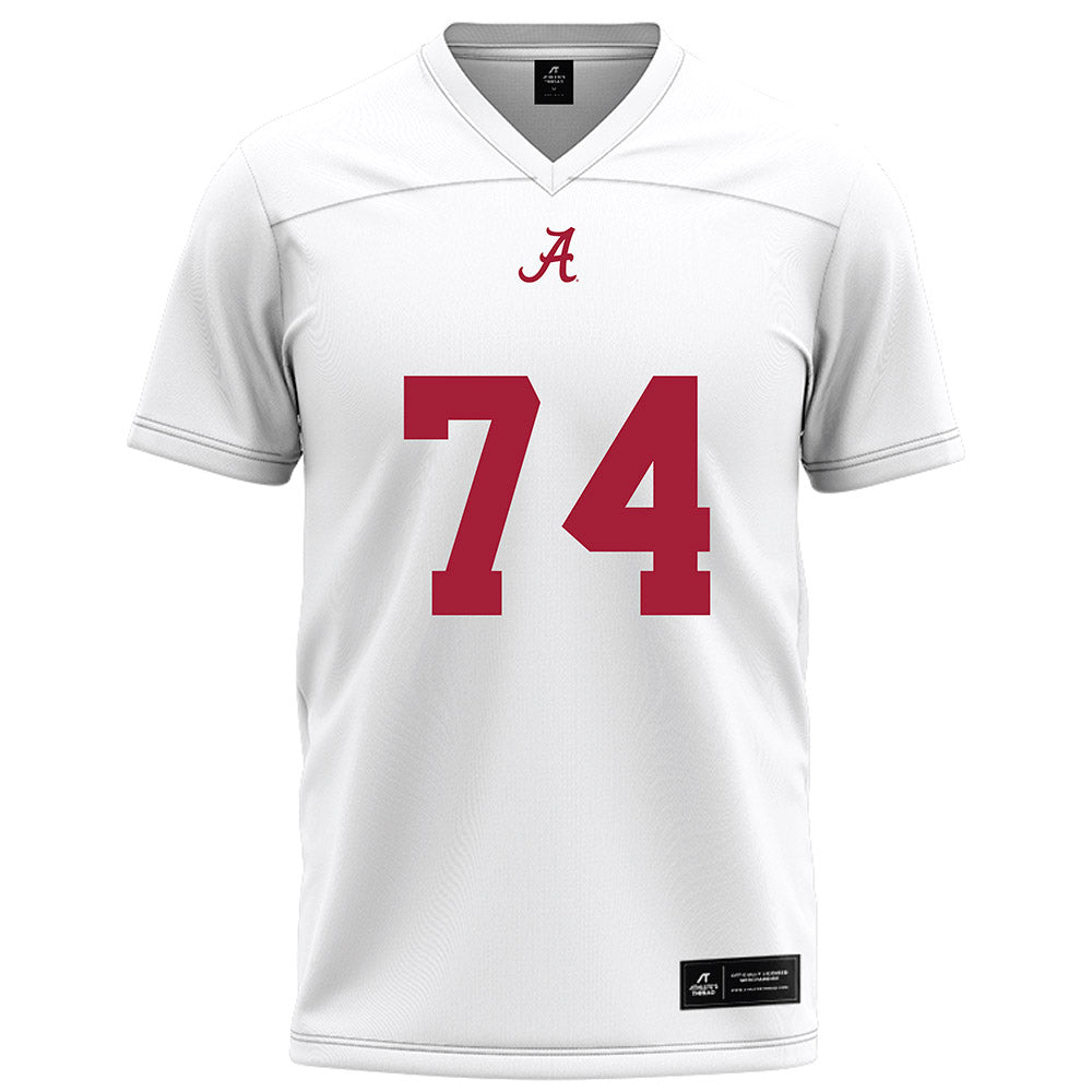 Alabama - Football Alumni : David Hannah - White Football Jersey