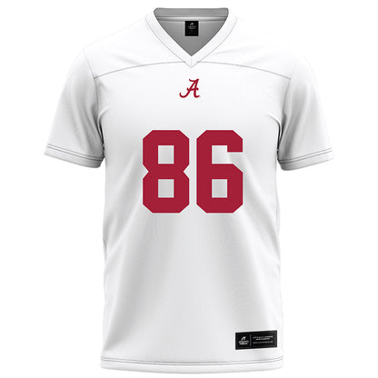 Alabama - NCAA Football : Peter Knudson - White Football Jersey-0