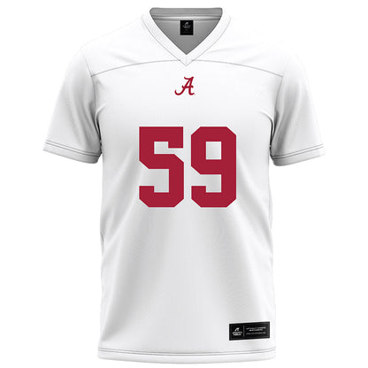 Alabama - Football Alumni : Dale Palmer - White Football Jersey