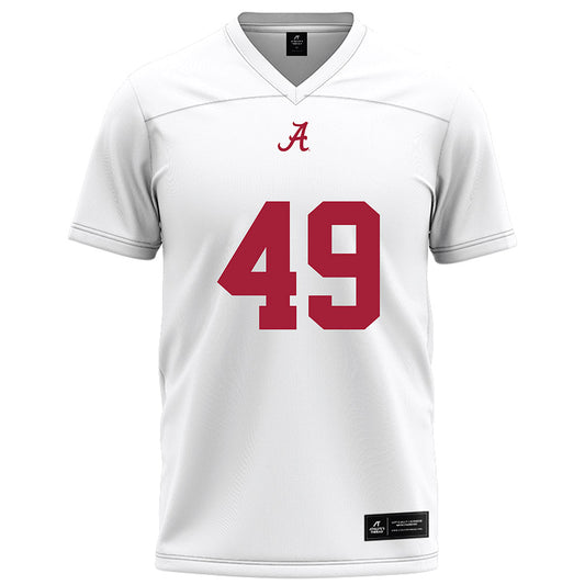 Alabama - Football Alumni : Edward Stinson - White Football Jersey