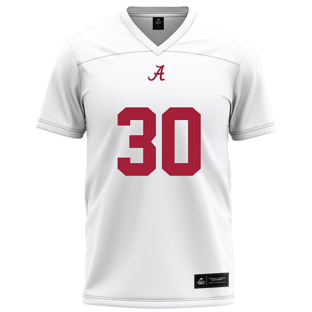 Alabama - NCAA Football : Derek Meadows - White Football Jersey-0