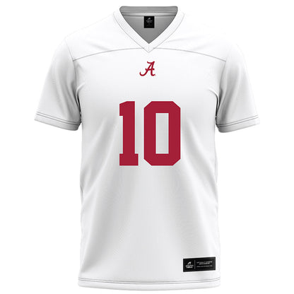 Alabama - NCAA Football : Justin Jefferson - White Football Jersey-0