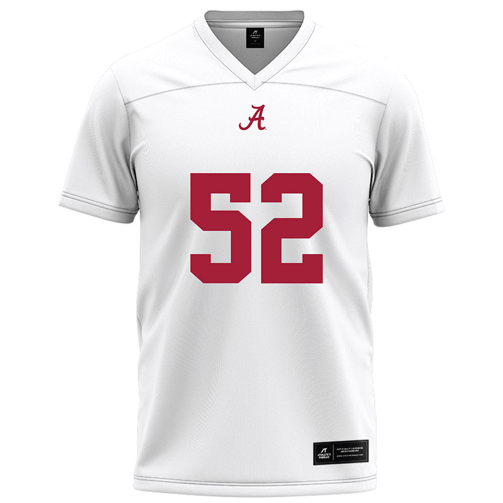 Alabama - NCAA Football : Mal Waldrep - White Football Jersey-0