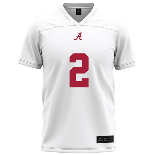 Alabama - Football Alumni : David Palmer - White Football Jersey