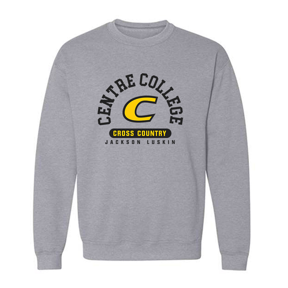 Centre College - NCAA Men's Cross Country : Jackson Luskin - Classic Fashion Shersey Crewneck Sweatshirt-0