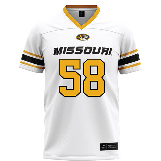 Missouri - NCAA Football : Jackson Daily - White Football Jersey