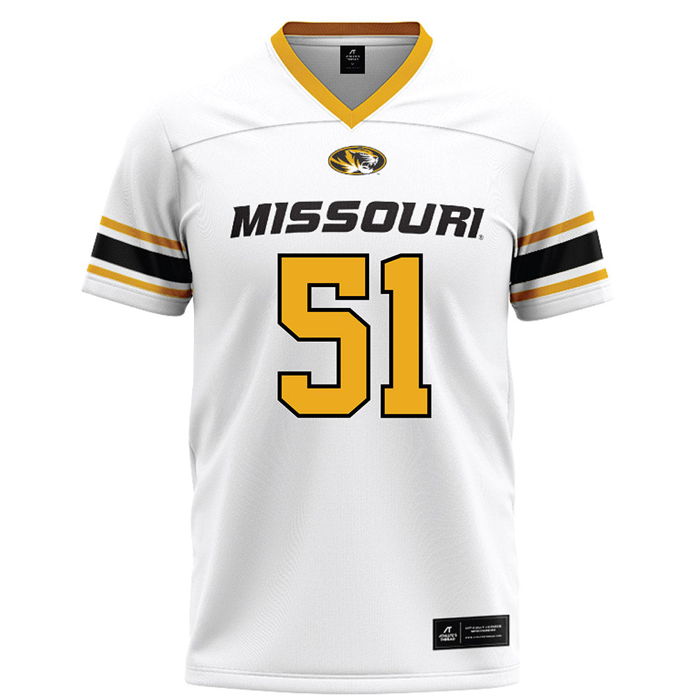 Missouri - NCAA Football : Tyson Ellison - White Football Jersey