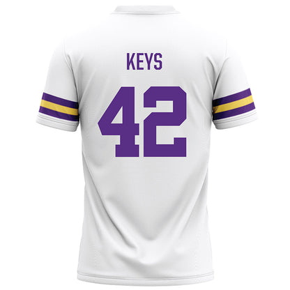 LSU - NCAA Football : Davhon Keys - White Football Jersey