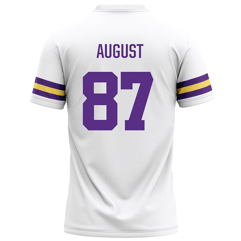 LSU - NCAA Football : Joey August - White Football Jersey