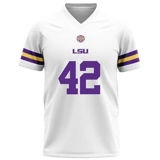 LSU - NCAA Football : Davhon Keys - White Football Jersey