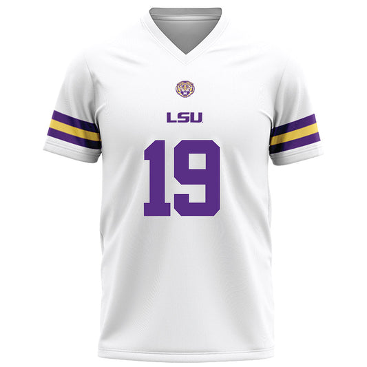 LSU - NCAA Football : Javen Nicholas - White Football Jersey