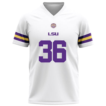 LSU - NCAA Football : Aidan Corbello - White Football Jersey