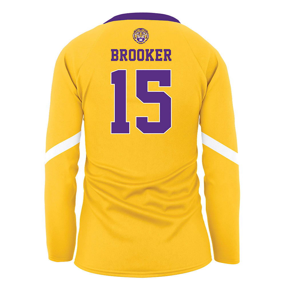 LSU - NCAA Women's Volleyball : Lauren Brooker - Gold Volleyball Jersey-1