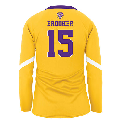 LSU - NCAA Women's Volleyball : Lauren Brooker - Gold Volleyball Jersey-1
