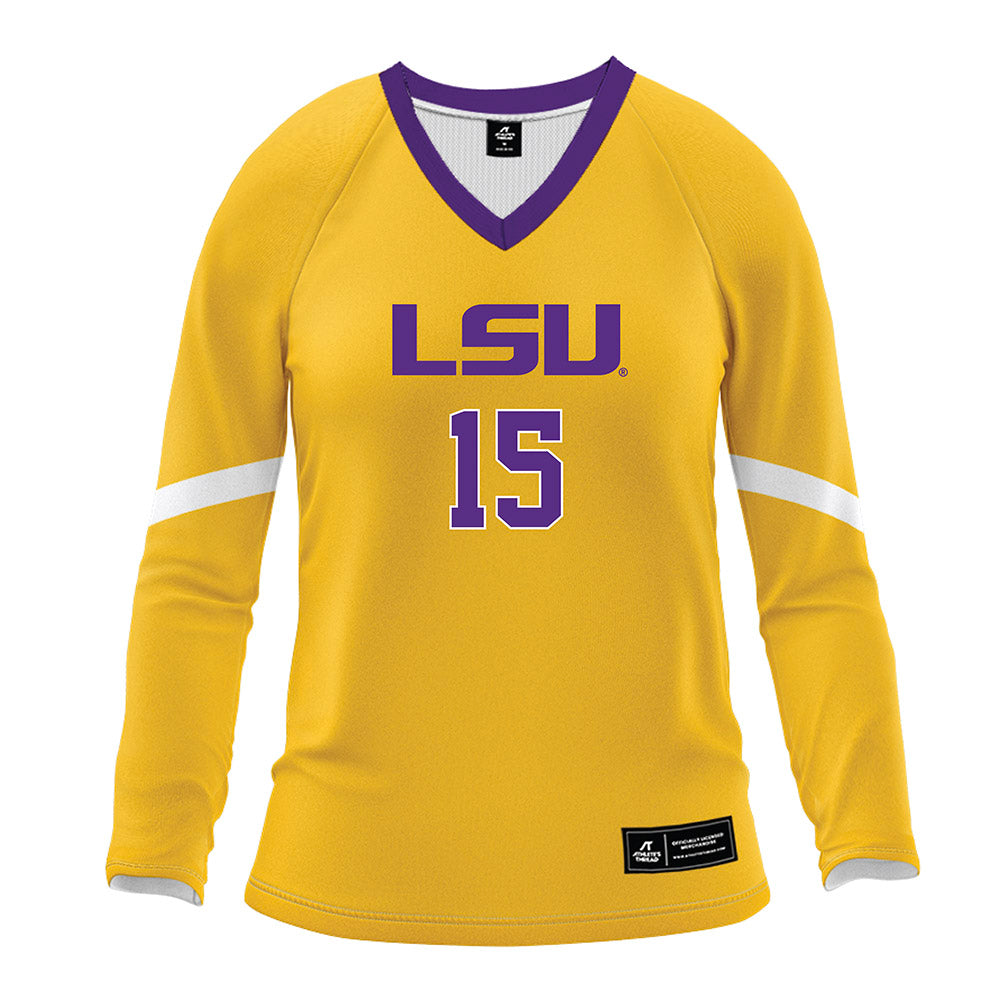 LSU - NCAA Women's Volleyball : Lauren Brooker - Gold Volleyball Jersey-0