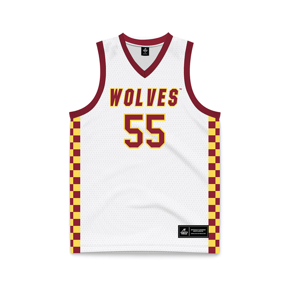 NSU - NCAA Men's Basketball : Tobi Obiora - White Basketball Jersey-0