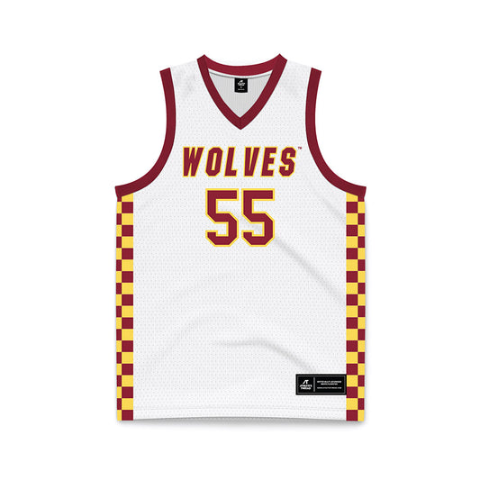 NSU - NCAA Men's Basketball : Tobi Obiora - White Basketball Jersey-0