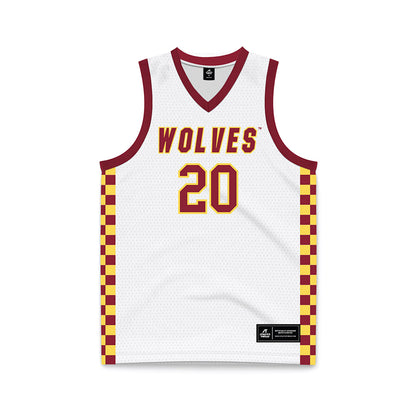 NSU - NCAA Men's Basketball : Marley Baah-Yeboah - White Basketball Jersey-0