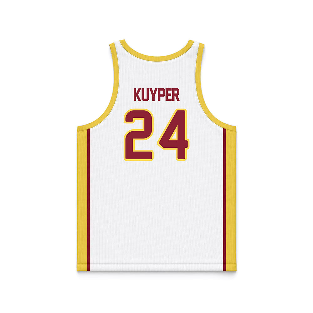 NSU - NCAA Women's Basketball : Carli Kuyper - White Basketball Jersey-1